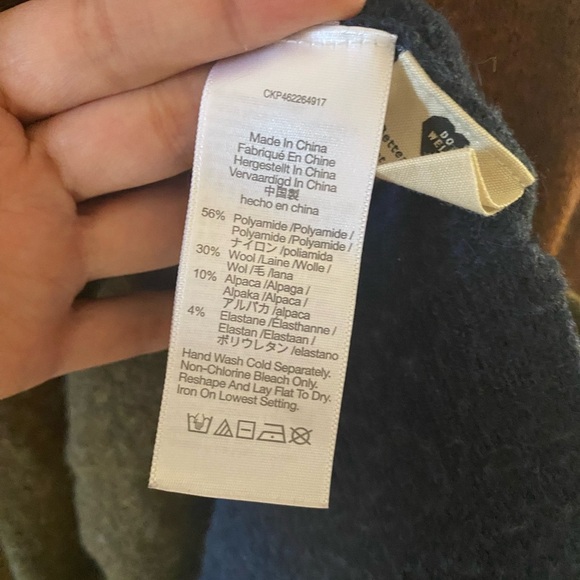 Madewell Kent Colorblock Open Front Cardigan - Picture 3 of 5